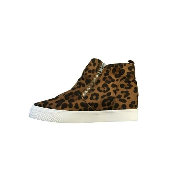 Time and Tru Women’s Leopard Print Ankle Sneakers - Picture 5 of 9